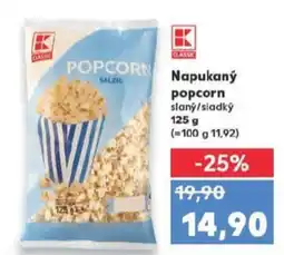 Kaufland Napukaný popcorn slany/sladký nabídka