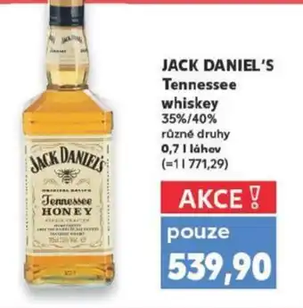 Kaufland JACK DANIEL'S Tennessee whiskey nabídka