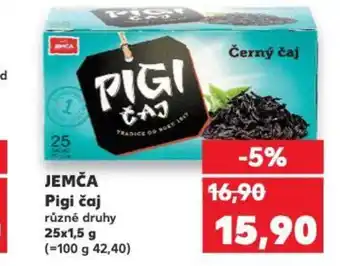 Kaufland JEMČA Pigi čaj nabídka