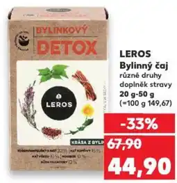 Kaufland LEROS Bylinný čaj nabídka