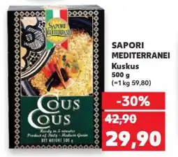 Kaufland SAPORI MEDITERRANEI Kuskus nabídka