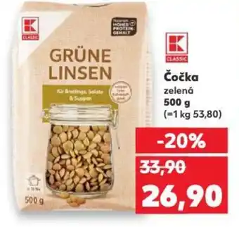 Kaufland Čočka zelená nabídka