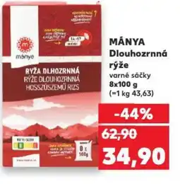 Kaufland MÁNYA Dlouhozrnná rýže nabídka