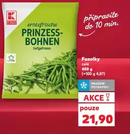 Kaufland Fazolky celé nabídka