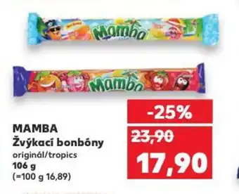 Kaufland MAMBA Žvýkací bonbóny nabídka