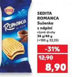 Kaufland SEDITA ROMANCA Sušenka s náplní nabídka