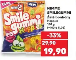 Kaufland NIMM2 SMILEGUMMI Želé bonbóny Happies nabídka