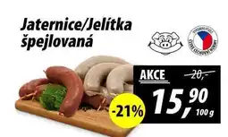 ZEMAN Jaternice/Jelitka špejlovaná, 100 g nabídka