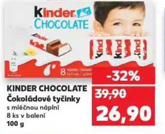 Kaufland KINDER CHOCOLATE Čokoládové tyčinky nabídka