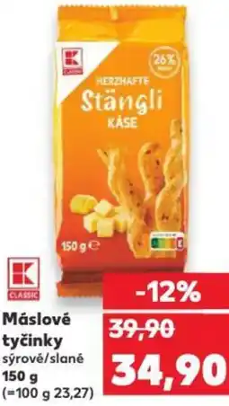 Kaufland Máslové tyčinky sýrové/slané nabídka