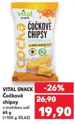 Kaufland VITAL SNACK Čočkové chipsy nabídka