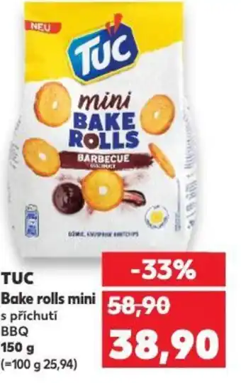 Kaufland TUC Bake rolls mini s příchutí BBQ nabídka