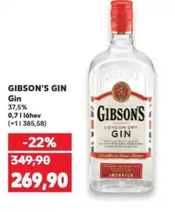 Kaufland GIBSON'S GIN 37.5% nabídka