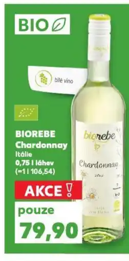 Kaufland BIOREBE Chardonnay Itálie nabídka