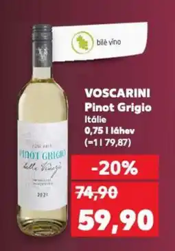 Kaufland VOSCARINI Pinot Grigio Itálie nabídka