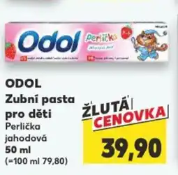 Kaufland ODOL Zubní pasta pro děti nabídka