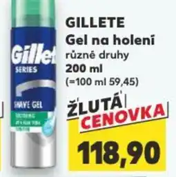 Kaufland GILLETE Gel na holení nabídka