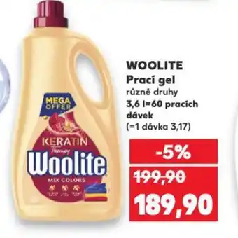 Kaufland WOOLITE Prací gel nabídka