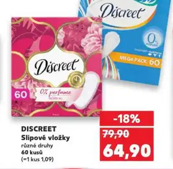 Kaufland DISCREET Slipové vložky nabídka