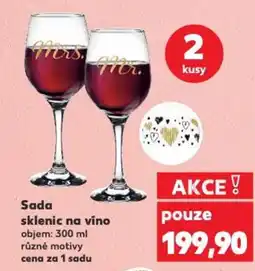 Kaufland Sada sklenic na vino nabídka