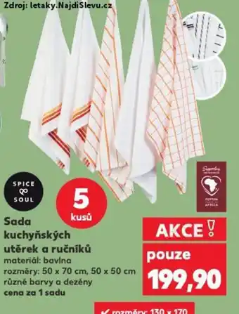 Kaufland Sada kuchyňských utěrek a ručníků nabídka