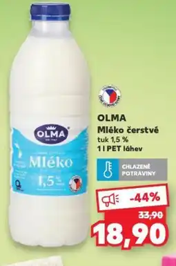 Kaufland OLMA Mléko čerstvé nabídka