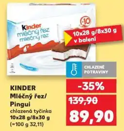 Kaufland KINDER Mléčný řez/ Pingui nabídka