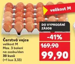 Kaufland Čerstvá vejce nabídka