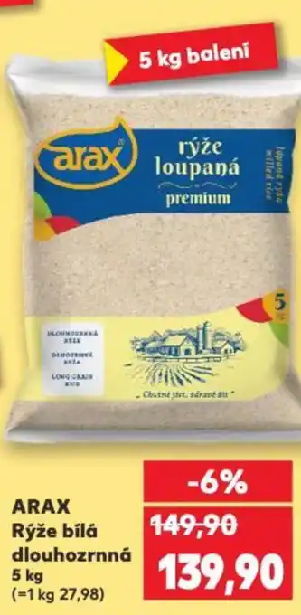 Kaufland ARAX Rýže bílá dlouhozrnná nabídka