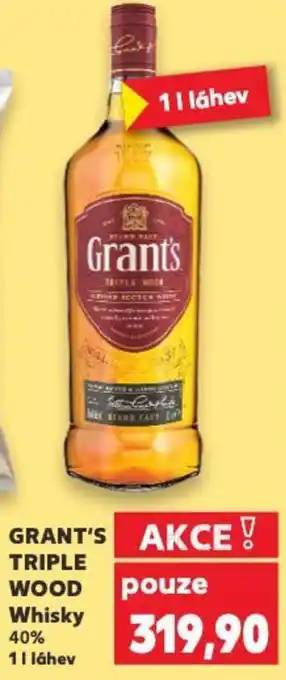 Kaufland GRANT'S Triple Wood Whisky nabídka