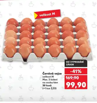 Kaufland Čerstvá vejce nabídka