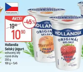 Globus HOLLANDIA Selský jogurt nabídka