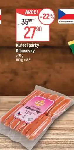 Globus Kuřecí párky Klausovky nabídka