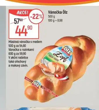 Globus Vánočka Ölz nabídka