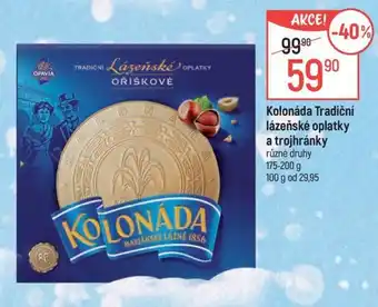 Globus Kolonáda Tradiční lázeňské oplatky a trojhránky nabídka