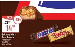 Globus Snickers, Mars, Twix, Bounty nabídka