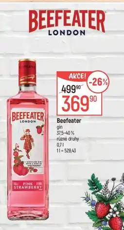 Globus Beefeater gin nabídka