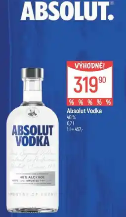 Globus Absolut Vodka nabídka