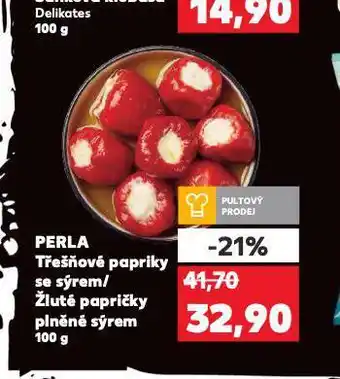 Kaufland Žluté papričky plněné sýrem nabídka