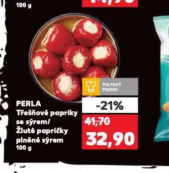 Kaufland Třešňové papriky se sýrem nabídka