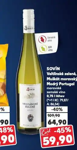 Kaufland Sovín modrý portugal nabídka