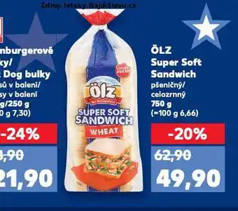 Kaufland Olz super měkký sendvič nabídka