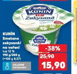 Kaufland Kunín zakysaná smetana nabídka