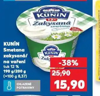 Kaufland Kunín zakysaná smetana nabídka