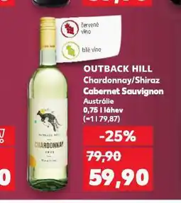 Kaufland Outback hill cabernet sauvignon nabídka