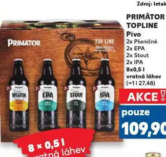 Kaufland Pivo primátor topline nabídka