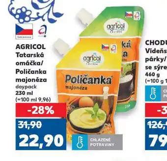 Kaufland Agricol poličanka majonéza nabídka