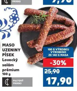 Kaufland Lovecký salám nabídka