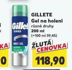 Kaufland Gillette gel na holení nabídka