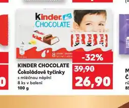 Kaufland Kinder čokoláda nabídka